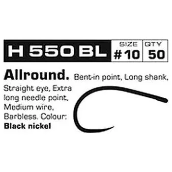 Rybářský prut Muškařské háčky Hanák H 550 BL 25ks 14