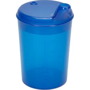 MEDI-INN Kelímek na nápoje se dvěma víčky 250 ml modrý