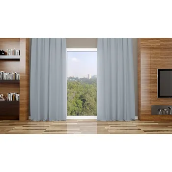 Závěs Orbytex Zatemňovací závěs hotový - šedý Rozměry: Š/V 145x180 (1ks), Vršek závěsu: KROUŽKY