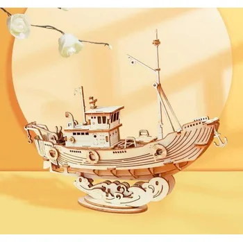 ostatní stavebnice 3D stavebnice rybářské lodi