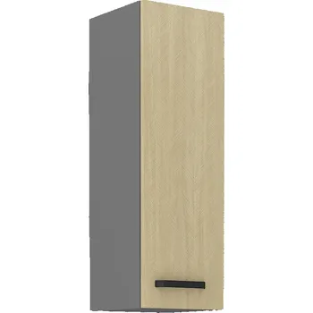 Kuchyňská skříňka LEMPERT Horní skříňka SCANDI 12 (30 / 90 cm) - rybí kost / antracit