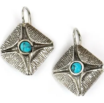 Náušnice Náušnice Art Deco - čtverce lásky