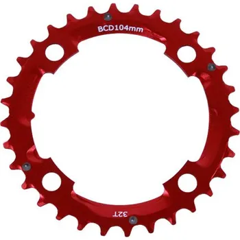 Převodník na kolo převodník 32z BCD104/64 s náběhy červený