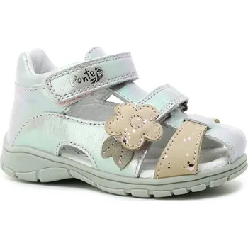 Dívčí obuv PONTE DA05-4-1725A silver, dětské sandály vel.27