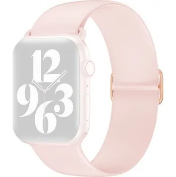 Řemínek na hodinky Silikonový řemínek s posuvnou přezkou pro Apple Watch Ultra 49mm / 46mm / 45mm / 44mm / 42mm - růžový