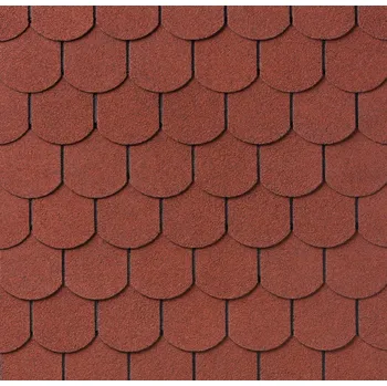 asfaltová šindel IKO Superglass Biber Barva krytiny: Superglass Biber - Cihlově Červená (10) asfaltový šindel bobrovka Classic