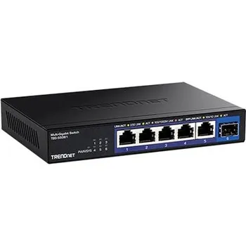Switch TRENDnet Ethernet přepínač 5x 2,5Gb + 1x 10Gb SFP+ (TEG-S5061) - 21.22.1576