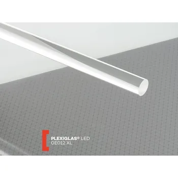 Plexisklo Röhm Kulatá tyč Plexiglas LED světlovodivá 8mm 0E012 XL 2000 mm