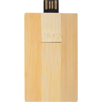 USB flash disk Bambusb USB flash disk 10 Zadní strana, 50 x 50 Tampontisk, 1 barva