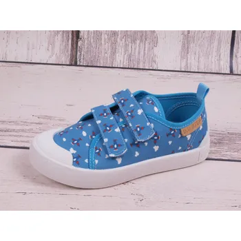 Chlapecké tenisky D.D.step Tenisky plátěnky kecky D.D. step CSB-41239B modré s letadly velikost: 31