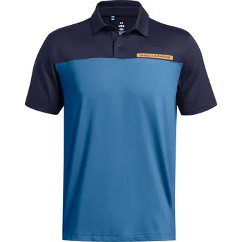 Pánské oblečení Under Armour T2G Color Block Polo S, Blue/Navy/Orange, pánské