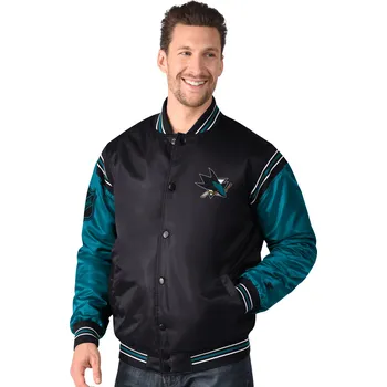 Pánská větrovka G-III Pánská bunda San Jose Sharks NHL Enforcer Jacket Velikost: L