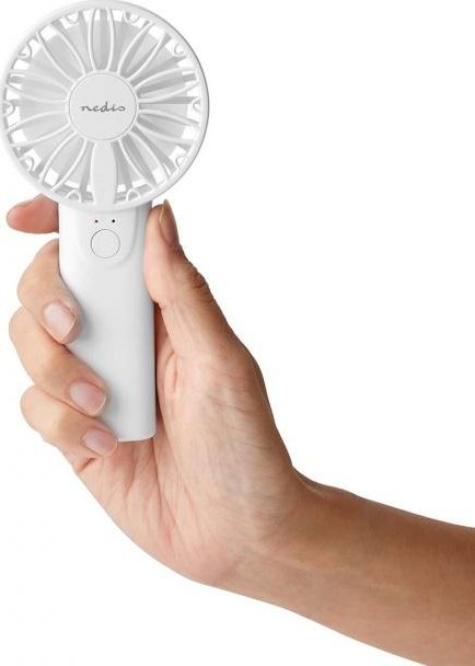Ruční mini ventilátor Nedis FNHH1WT
