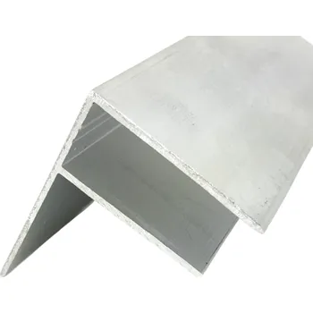 Příslušenství pro zahradní stavbu Boční F profil na tl. 16mm z hliníku bez povrchové úpravy 6000 mm