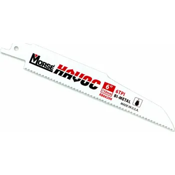 Pilový plátek MK Morse Bimetalový pilový list do šavle Havoc 10TPI 150 x 22 x 1,6mm 3 ks. (MORSE-PTA-RB66210T03)