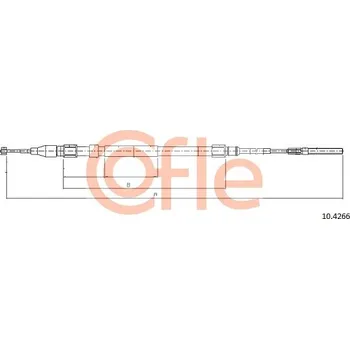 Autodíl Tažné lanko, parkovací brzda COFLE 10.4266