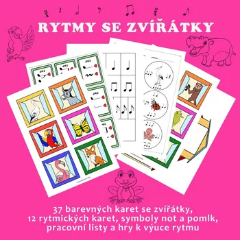 Hudební nástroj pro děti Dana Macečková Rytmy se zvířátky