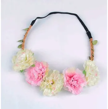 Ozdoba do vlasů Elastická čelenka do vlasů | ozdoba do vlasů s květinami - 52