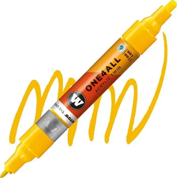Akrylová fixa MOLOTOW One4All Twin 1,5-4mm, signal yellow