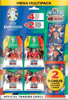 Sběratelská karetní hra Topps Match Attax UEFA EURO 2024 Germany Mega Multipack
