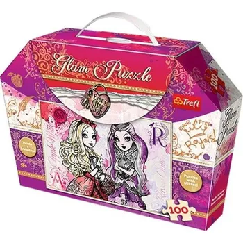 Puzzle Trefl Puzzle 14806 GLAM třpytivé - Apple a Raven - 100 dílků