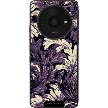 Pouzdro na mobilní telefon Lesklý kryt Mobiwear Glossy - Xiaomi Redmi A3 - GA46G Fialové rostliny (Prémiové lesklé pouzdro, obal, kryt Mobiwear Glossy na mobil Xiaomi Redmi A3 - GA46G Fialové rostliny, materiál Plast + TPU silikon - krytí po všech stranách, neošoupatelný potisk,)