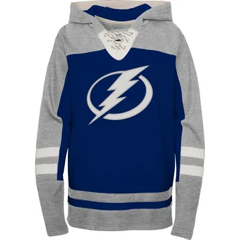 Chlapecká mikina Outerstuff Dětská mikina Tampa Bay Lightning NHL Ageless Revisited - Home Po Hoodie Velikost: Dětské S (6 - 9 let)