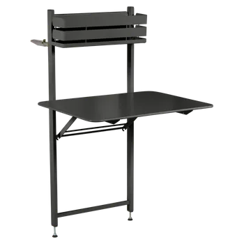 Zahradní stůl Skládací balkónový stůl Fermob BISTRO 57x77cm - Liquorice