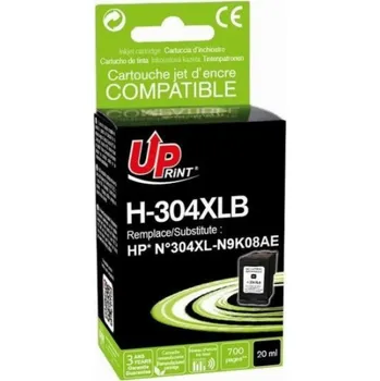 Inkoust UPrint Inkoust / inkoust kompatibilní s UPrint s N9K08AE, HP 304XL, černá, 700s, 20ml, H-304XLB, pro HP DeskJet 2620,2630,2632,2633,3720,3730,3732