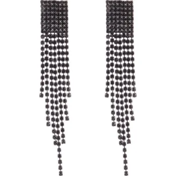 Náušnice Flamenco Mystique Křišťálové náušnice K1623, délka 9,8 cm, šířka 1,5 cm, antialergický materiál