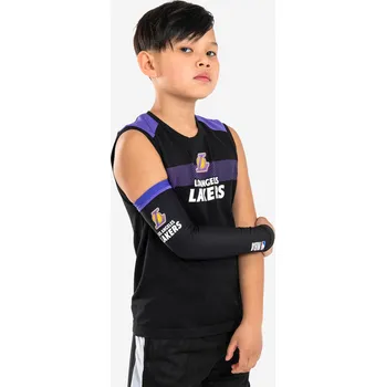 TARMAK Dětský basketbalový chránič lokte E500 NBA Los Angeles Lakers černý 1 FIALOVÁ|ČERNÁ