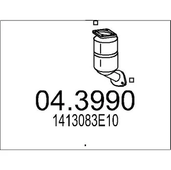 Katalyzátor Katalyzátor MTS 04.3990