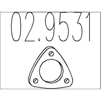 Těsnění výfuku Těsnění, výfuková trubka MTS 02.9531