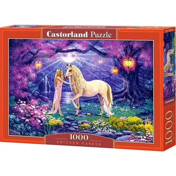Dětské zboží Castorland Puzzle 103614 - Dívka s jednorožcem - 1000 dílků