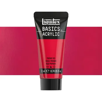 Vodová barva Akrylová barva Liquitex Basics - Primary Red Balení: 22 ml