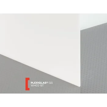 Plexisklo Röhm Opálové plexisklo Plexiglas GS 5mm WH02 (prop. 44%) 1520 x 2030 mm