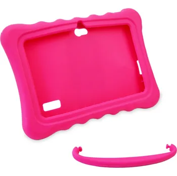 Pouzdro na tablet Goodgoods silikonové pouzdro s uchem na 7" tablet růžové 50042