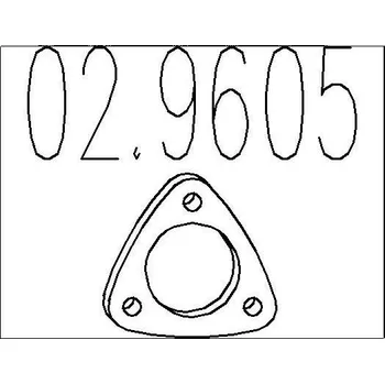 Těsnění výfuku Těsnění, výfuková trubka MTS 02.9605