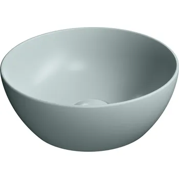 Umyvadlo GSI PURA keramické umyvadlo na desku, průměr 32cm, ghiaccio mat, 885415
