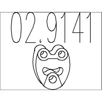 Tlumič výfuku Zarážka, tlumič výfuku MTS 02.9141