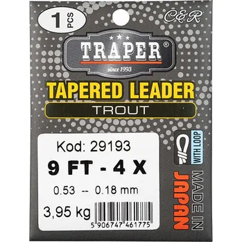 Muškařský ujímaný návazec Traper Trout 9FT