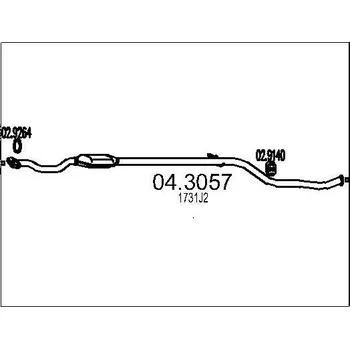 Katalyzátor Katalyzátor MTS 04.3057