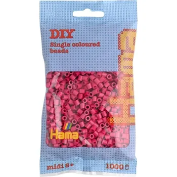 Dětské navlékací korálky Hama Zažehlovací korálky vínové (bordó) - 1000 ks - MIDI