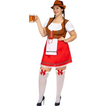 Karnevalový kostým Funiglobal - Plus size tyrolský kostým pro ženy - XXL