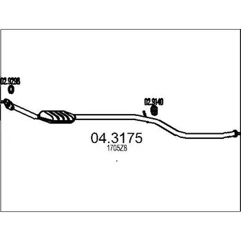 Katalyzátor Katalyzátor MTS 04.3175