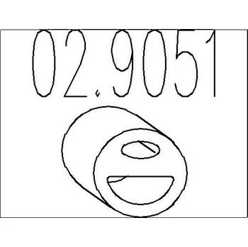 Tlumič výfuku Zarážka, tlumič výfuku MTS 02.9051