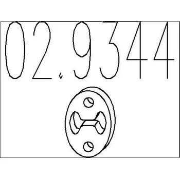 Tlumič výfuku Zarážka, tlumič výfuku MTS 02.9344