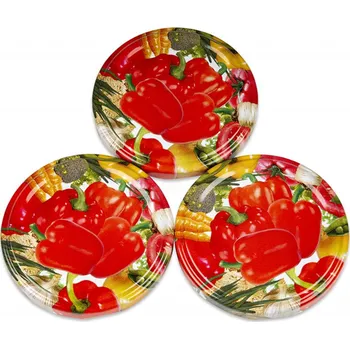 Zavařovací hrnec Marex Trade Víčko zavařovací TWIST pr. 66 mm - balení 10 ks, ZELENINA II. (18613)