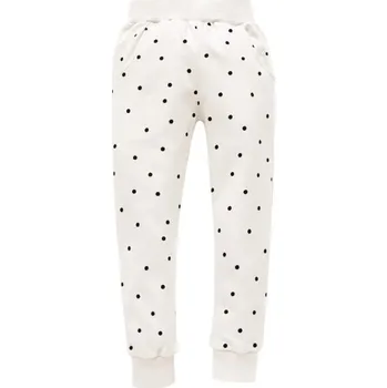 PINOKIO Tepláky Tres Bien puntíky KRÉMOVÁ - 92