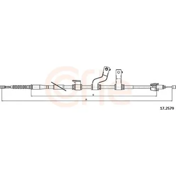 Autodíl Tažné lanko, parkovací brzda COFLE CFE17.2579